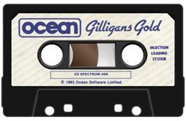 Cartridge artwork for Gilligan's Gold on the Sinclair ZX Spectrum.