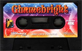 Cartridge artwork for Gimme Bright on the Sinclair ZX Spectrum.