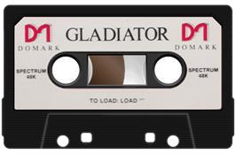 Cartridge artwork for Gladiator on the Sinclair ZX Spectrum.