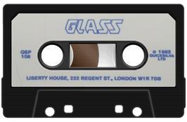 Cartridge artwork for Glass on the Sinclair ZX Spectrum.