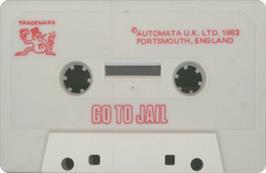 Cartridge artwork for Go To Jail on the Sinclair ZX Spectrum.