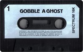 Cartridge artwork for Gobble A Ghost on the Sinclair ZX Spectrum.