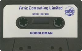 Cartridge artwork for Gobbleman on the Sinclair ZX Spectrum.