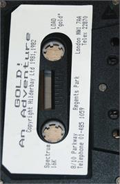 Cartridge artwork for Gold on the Sinclair ZX Spectrum.
