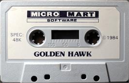 Cartridge artwork for Golden Hawk on the Sinclair ZX Spectrum.