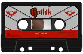 Cartridge artwork for Gothik on the Sinclair ZX Spectrum.