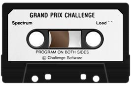 Cartridge artwork for Grand Prix Challenge on the Sinclair ZX Spectrum.