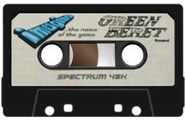 Cartridge artwork for Green Beret on the Sinclair ZX Spectrum.