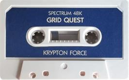 Cartridge artwork for Grid Quest on the Sinclair ZX Spectrum.