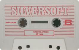 Cartridge artwork for Ground Attack on the Sinclair ZX Spectrum.