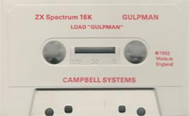 Cartridge artwork for Gulpman on the Sinclair ZX Spectrum.