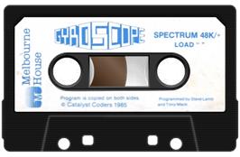 Cartridge artwork for Gyroscope on the Sinclair ZX Spectrum.
