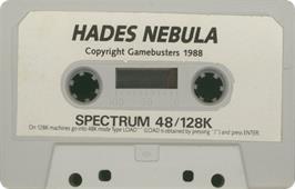 Cartridge artwork for Hades Nebula on the Sinclair ZX Spectrum.