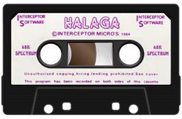 Cartridge artwork for Halaga on the Sinclair ZX Spectrum.
