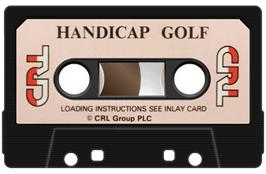 Cartridge artwork for Handicap Golf on the Sinclair ZX Spectrum.