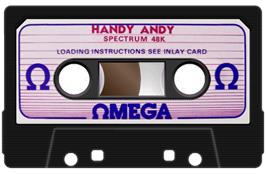 Cartridge artwork for Handy Andy on the Sinclair ZX Spectrum.