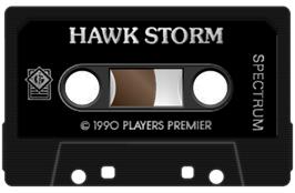 Cartridge artwork for Hawk Storm on the Sinclair ZX Spectrum.