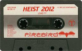 Cartridge artwork for Heist 2012 on the Sinclair ZX Spectrum.