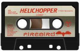 Cartridge artwork for Helichopper on the Sinclair ZX Spectrum.