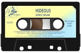 Cartridge artwork for Hideous on the Sinclair ZX Spectrum.