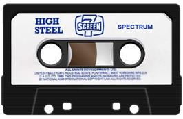 Cartridge artwork for High Steel on the Sinclair ZX Spectrum.