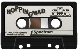 Cartridge artwork for Hopping Mad on the Sinclair ZX Spectrum.