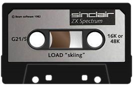Cartridge artwork for Horace Goes Skiing on the Sinclair ZX Spectrum.