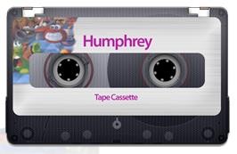 Cartridge artwork for Humphrey on the Sinclair ZX Spectrum.