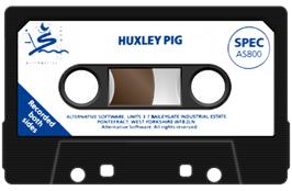 Cartridge artwork for Huxley Pig on the Sinclair ZX Spectrum.