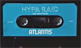 Cartridge artwork for Hypa Raid on the Sinclair ZX Spectrum.