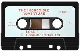 Cartridge artwork for Incredible Adventure on the Sinclair ZX Spectrum.