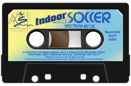 Cartridge artwork for Indoor Soccer (Code Masters) on the Sinclair ZX Spectrum.