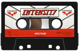 Cartridge artwork for Intensity on the Sinclair ZX Spectrum.