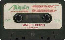 Cartridge artwork for Jack Charlton's Match Fishing on the Sinclair ZX Spectrum.