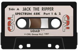Cartridge artwork for Jack The Ripper on the Sinclair ZX Spectrum.