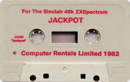 Cartridge artwork for Jackpot (CRL) on the Sinclair ZX Spectrum.