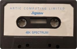 Cartridge artwork for Jigsaw on the Sinclair ZX Spectrum.
