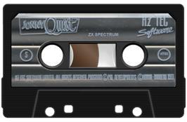 Cartridge artwork for Jonny Quest on the Sinclair ZX Spectrum.