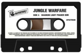 Cartridge artwork for Jungle Warfare on the Sinclair ZX Spectrum.