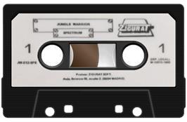Cartridge artwork for Jungle Warrior on the Sinclair ZX Spectrum.