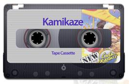 Cartridge artwork for Kamikaze on the Sinclair ZX Spectrum.