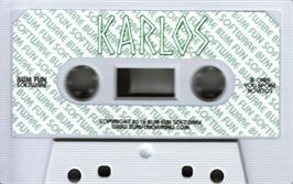 Cartridge artwork for Karlos Und Schatze Der Azteken on the Sinclair ZX Spectrum.