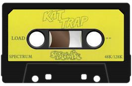 Cartridge artwork for Kat Trap - Planet Of The Cat-men on the Sinclair ZX Spectrum.