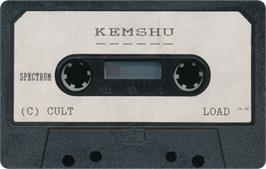 Cartridge artwork for Kemshu on the Sinclair ZX Spectrum.