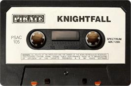 Cartridge artwork for Knight Fall on the Sinclair ZX Spectrum.