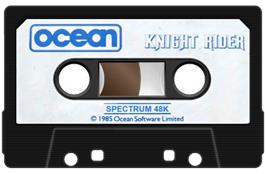 Cartridge artwork for Knight Rider on the Sinclair ZX Spectrum.