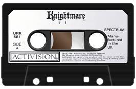 Cartridge artwork for Knightmare on the Sinclair ZX Spectrum.