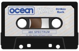 Cartridge artwork for Kong Strikes Back on the Sinclair ZX Spectrum.
