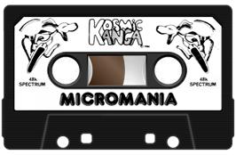 Cartridge artwork for Kosmic Kanga on the Sinclair ZX Spectrum.
