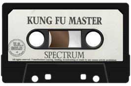 Cartridge artwork for Kung-fu Master on the Sinclair ZX Spectrum.